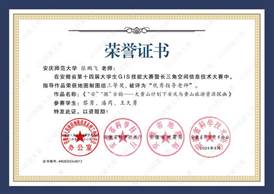 14届GIS大赛获奖教师证书-13 JA013永利集团张鹏飞